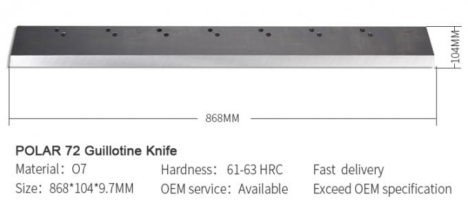 POLAR or Customized Paper Guillotine Machine Cutting Blade Paper Cutter Knife 2