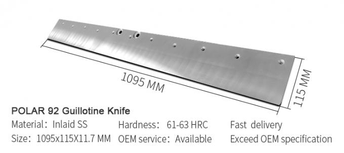 POLAR or Customized Paper Guillotine Machine Cutting Blade Paper Cutter Knife 3