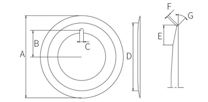 10 Inches Overall Length Cardboard Slitting Knives Customizable Cutting Angle 1