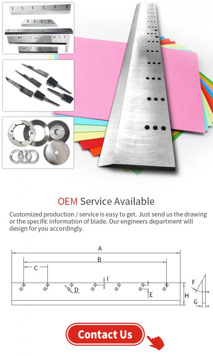 POLAR or Customized Paper Guillotine Machine Cutting Blade Paper Cutter Knife 7