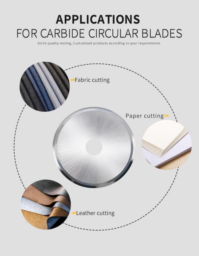 OEM / ODM Circular Knife Slitting Gummed Tape Paper Tube Cutting Round Blade 4