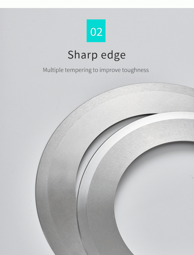 High Precision Cutting 130mm Industrial Paper Roll Tape Slitting Machine Knives Circular Blade Slitting Knife 2