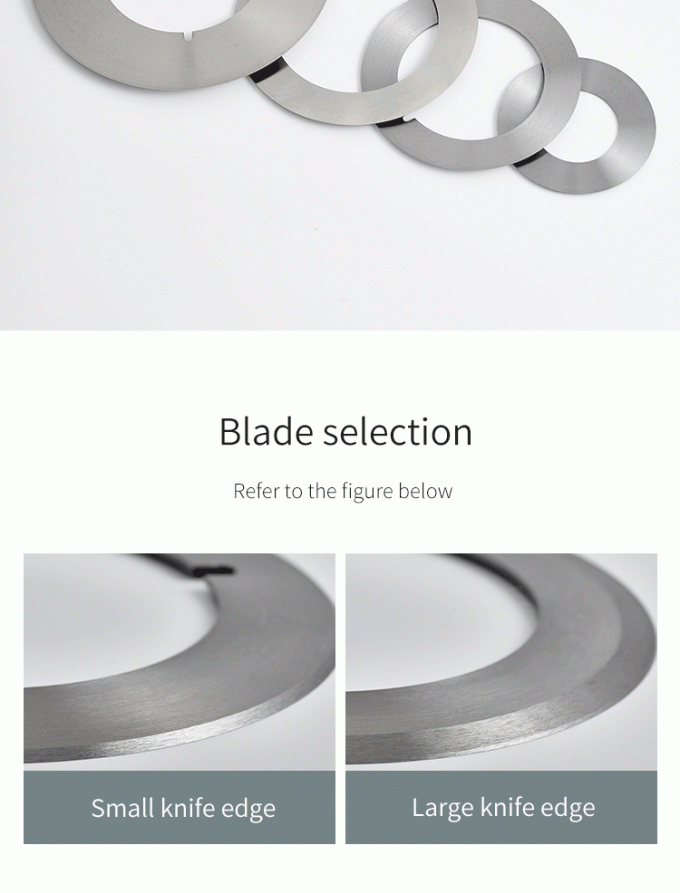 High Precision Cutting 130mm Industrial Paper Roll Tape Slitting Machine Knives Circular Blade Slitting Knife 1