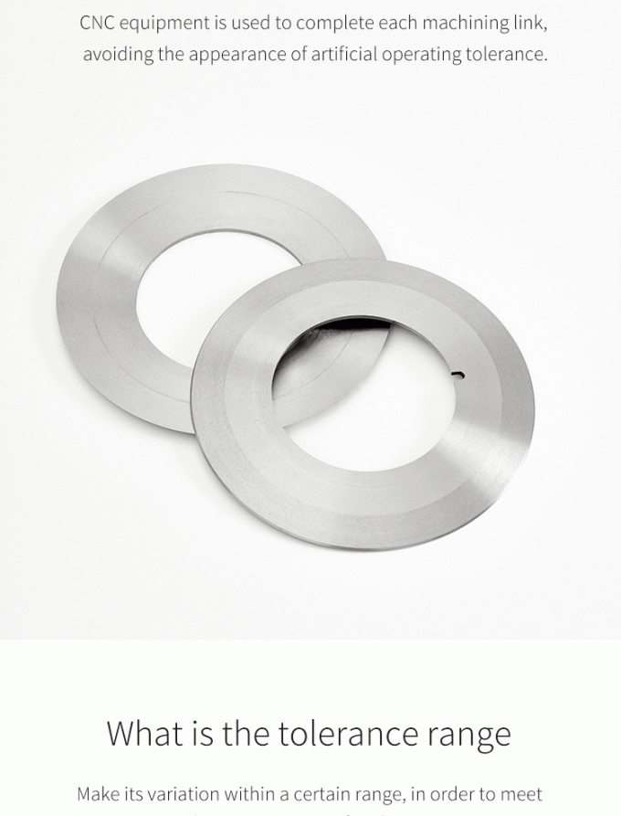 High Precision Cutting 130mm Industrial Paper Roll Tape Slitting Machine Knives Circular Blade Slitting Knife 4